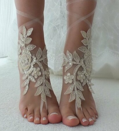 barefeet, bridesmaid gifts and foot jewelry