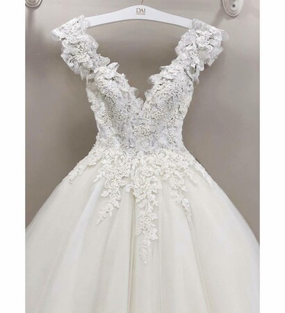 detail dress, tule and wedding dress