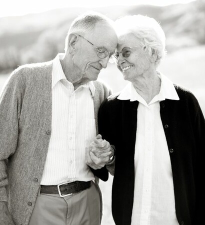 grandparents, anniversary and together
