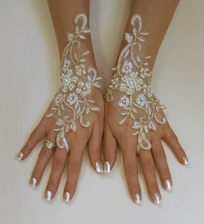 wedding trend, etsy and goth burlesque glove