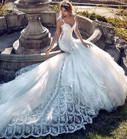 women, wedding dress and clothes