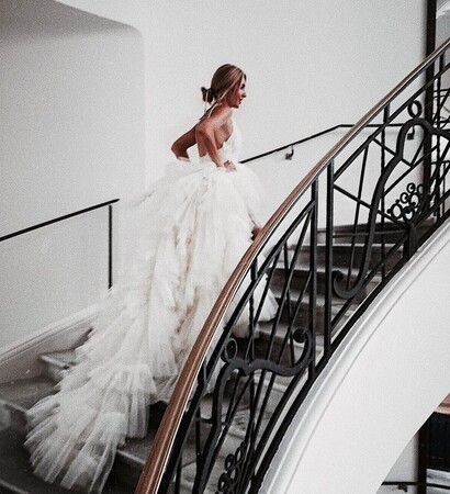 luxury, wedding dress and glamour