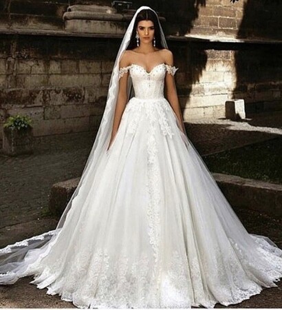 wedding dress, white and clothes