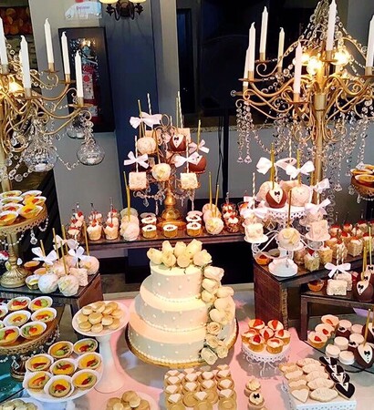 love, roses and cake