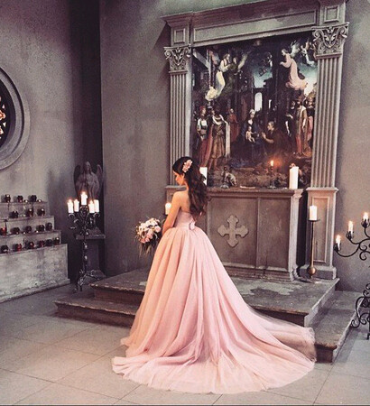 bride, romantic and fashion