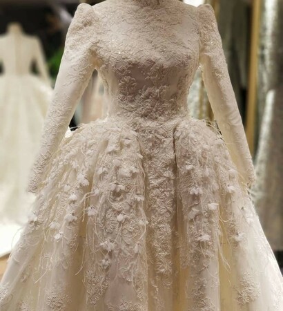bride, bride dress and white
