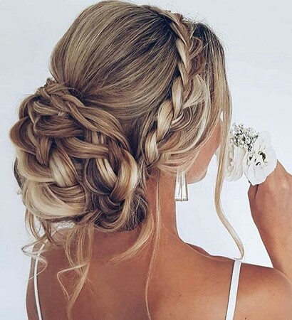 Prom, braids and blonde