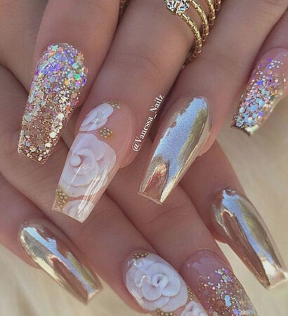 beauty, nailtrend and christmasnails