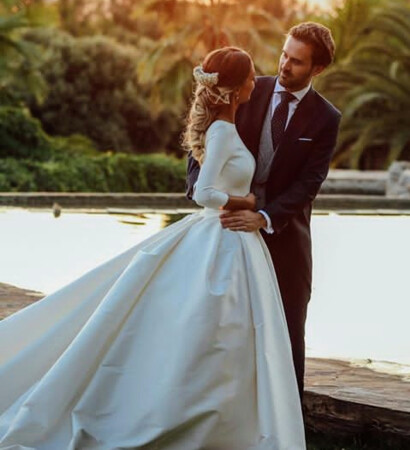 bride, boy and goals