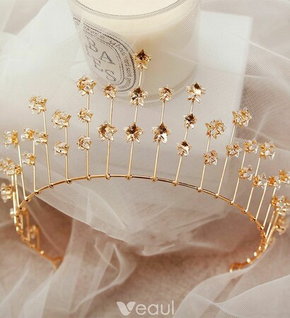 rhinestone tiara, star crystal and bridal jewelry