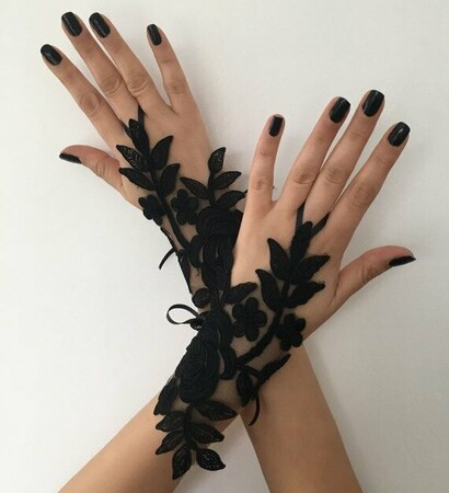 bridesmaid glove, wedding gauntlets and bridal gloves