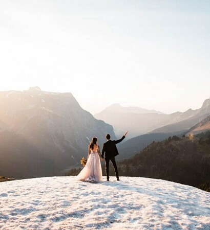 bride, groom and love