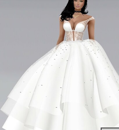 dress, pale and wedding dress