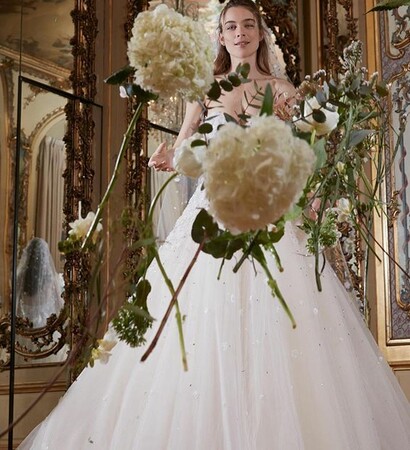 bridal gown, fashion and haute couture