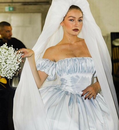 funny, wedding dress and gigi hadid
