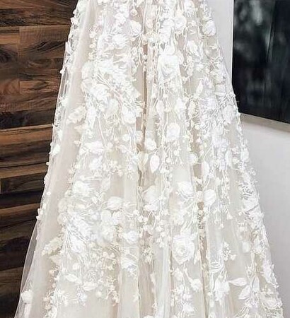 lace, long and dress