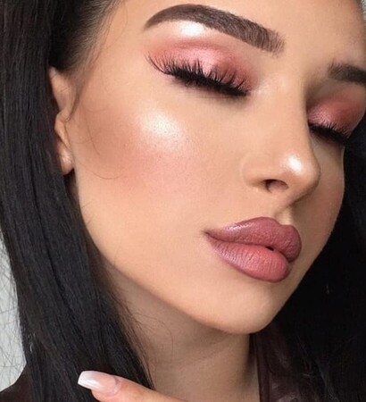 pink, maquillaje and beauty