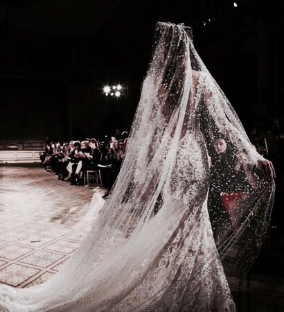 her, dress and gown
