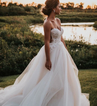 bride, wedding dress and stunning