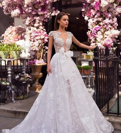 wedding dress, milla nova and stella