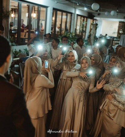 nightparty, bride and boy