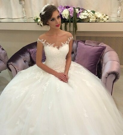 pretty, wedding dress and bride