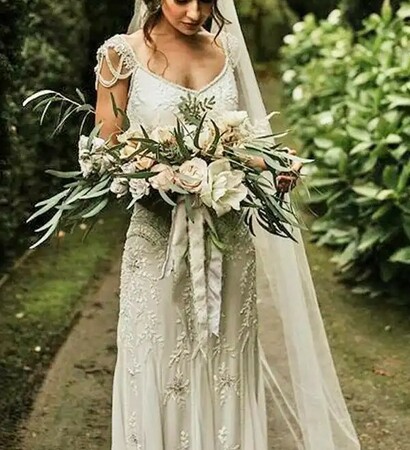 nupcial, novia and boho