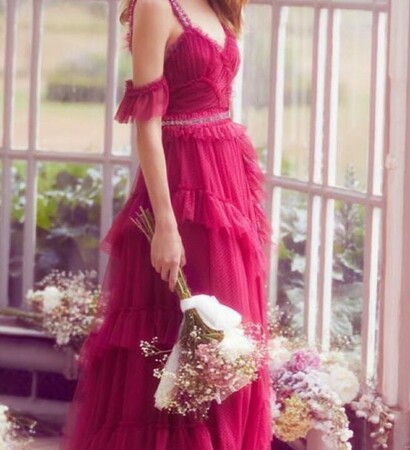 beautiful, wedding dress and girl