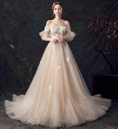elegant wedding dress, wedding dresses 2019 and girl