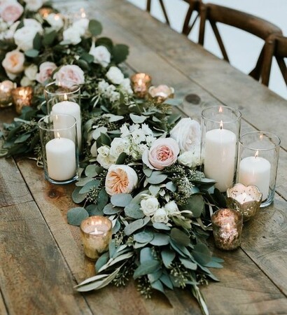 wedding party and en