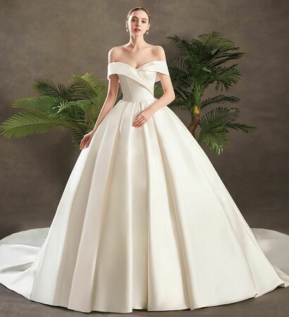 bridal gown, bridal and simple wedding dress