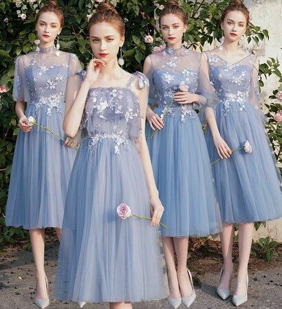 wedding party dress, lace and tulle