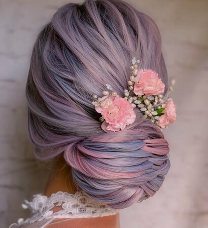 pastel, pink and colorful hair