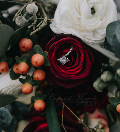 ring, boquet and love