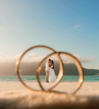 romance, beach and couple