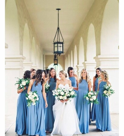dress, bride and blue