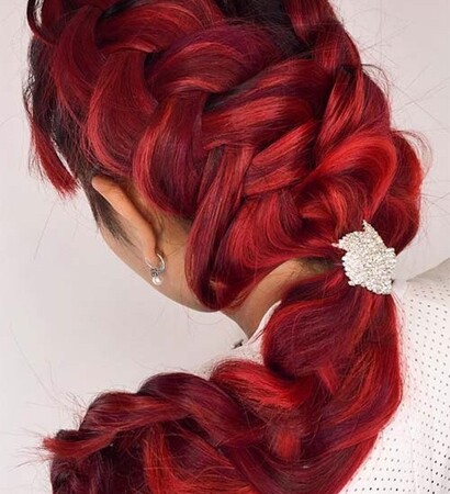 braid, diamond and long hair
