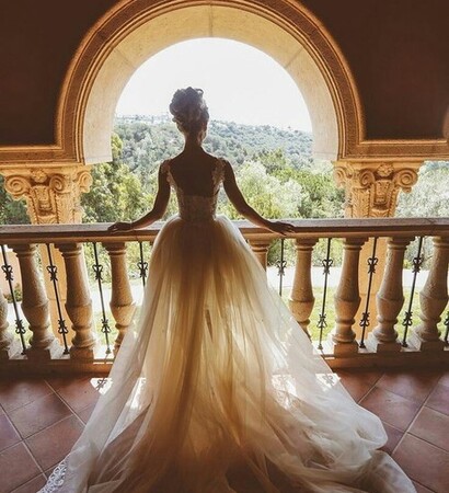 wedding dress, view and bride