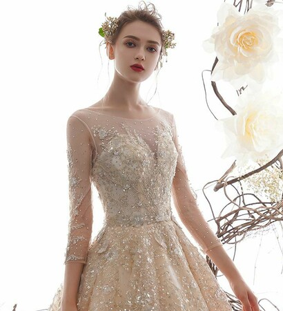 tulle wedding gown, wedding dress 2019 and bride