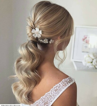 hair, bride and fashion