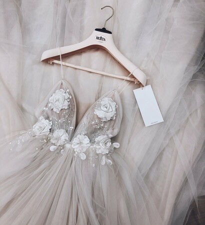 wedding dress, white and style
