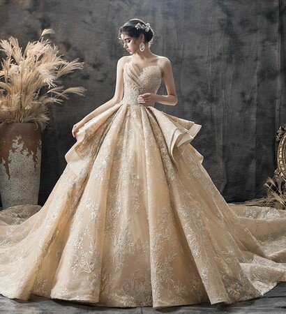 gorgeous wedding dress, tulle wedding gown and wedding dress 2019