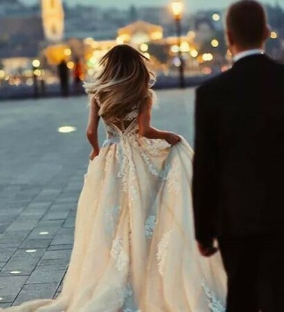 wedding dress, bride and tumblr