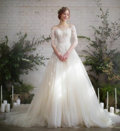 bridal, bridal gown and girl