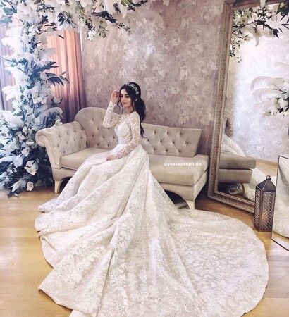 bride, luxury and weddingdress