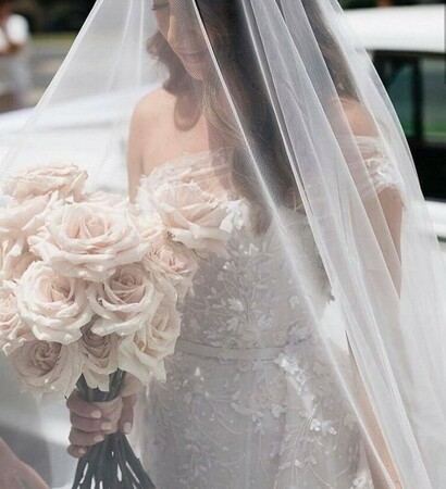 white dress, chic and bridal