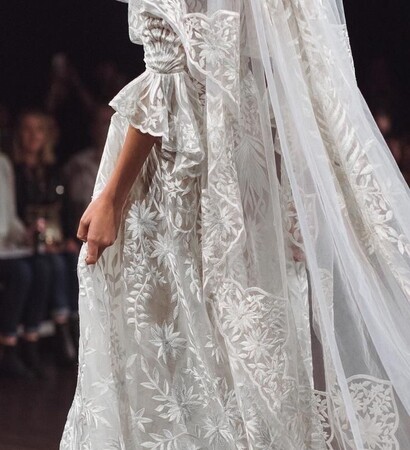 details, model and wedding dress