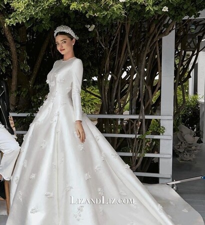 supermodel, miranda kerr and wedding dress