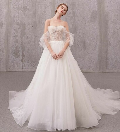girl, bridal and wedding dress 2020