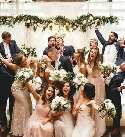 bride, wedding inspirations and bridemaids